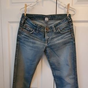 Silver twisted jeans